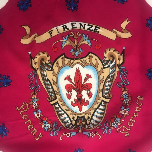 Scarf Women's Firenze Florence Italy Tourist Souvenir Vtg Retro 26" Cattedrale - Picture 6 of 10